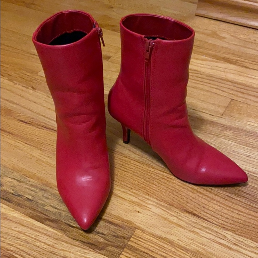 Red Heeled Booties
